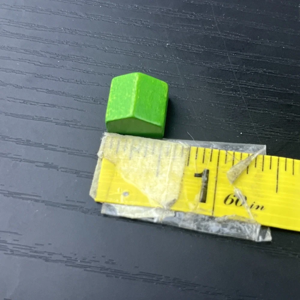Hasbro Monopoly Clue Deluxe 33 Green Wood Houses Replacement Pieces Wooden